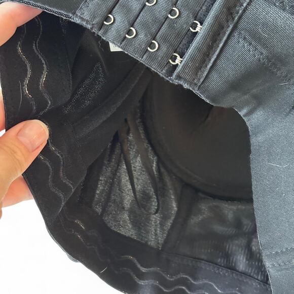 Rhinestone Fringe Corset Top – Black (Approx. Size M) - Picture 4 of 5